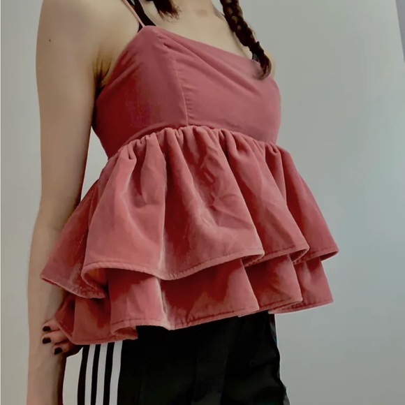 Babydoll peplum top - Picture 2 of 6